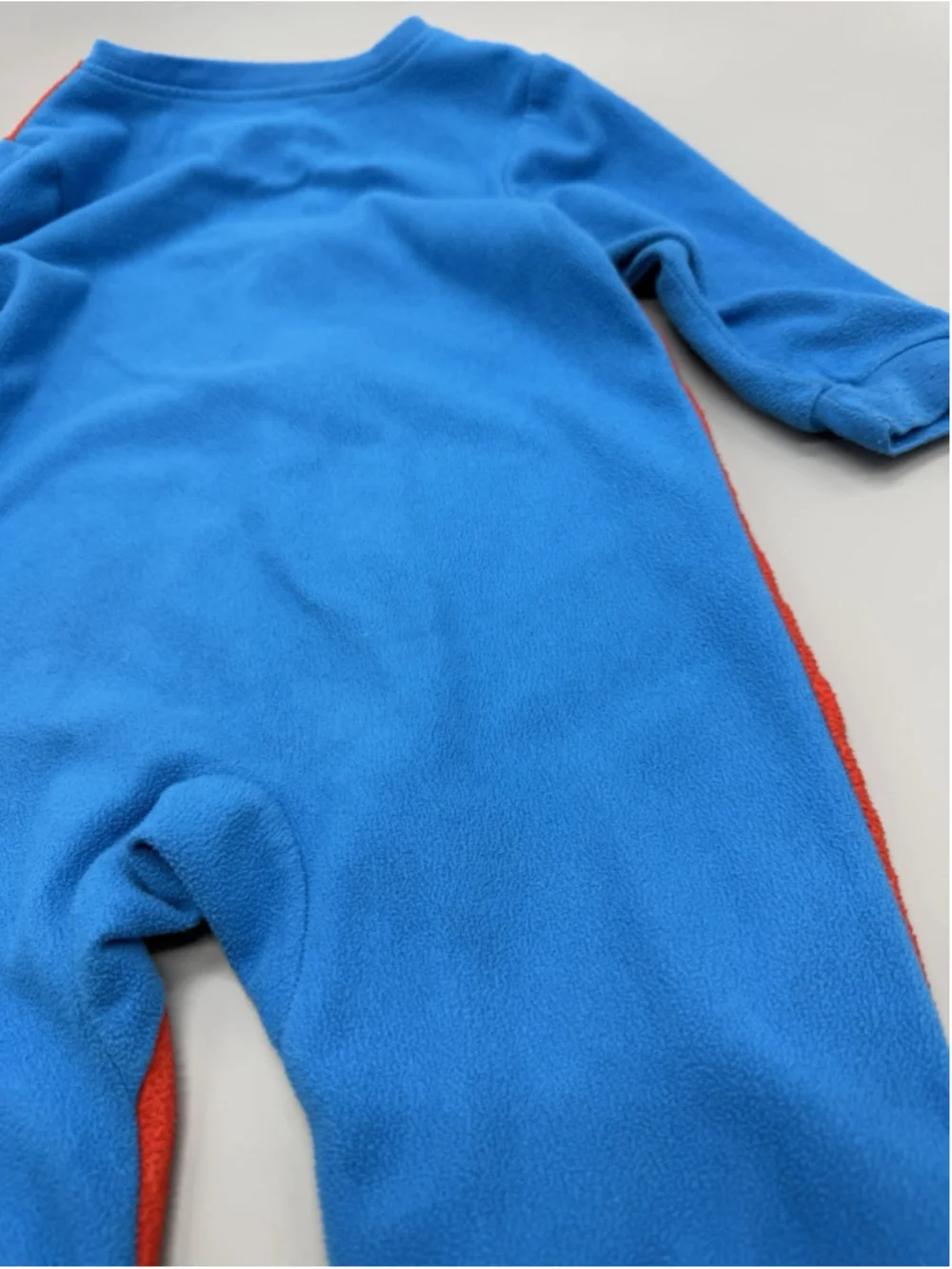Disney Baby Mickey Mouse Fleece Footed One-Piece Sleeper 24M Red Blue Zip FR